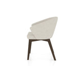 Canadel Downtown Point Dining Chair in Hazelnut Washed, TB Fabric, side view