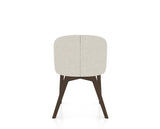 Canadel Downtown Point Dining Chair in Hazelnut Washed, TB Fabric, back view