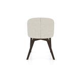 Canadel Downtown Point Dining Chair in Davy's Grey, TB Fabric, back view