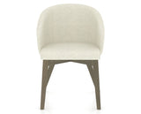 Canadel Downtown Point Dining Chair in Shadow, TW Fabric, front view
