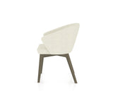 Canadel Downtown Point Dining Chair in Shadow, TW Fabric, side view
