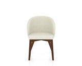 Canadel Downtown Point Dining Chair in Cognac Washed, TW Fabric, front view