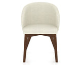Canadel Downtown Point Dining Chair in Cognac Washed, TW Fabric, front view