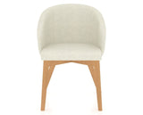 Canadel Downtown Point Dining Chair in Caramel Washed, TW Fabric, front view
