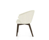Canadel Downtown Point Dining Chair in Hazelnut Washed, TW Fabric, side view