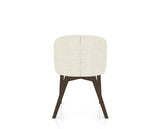 Canadel Downtown Point Dining Chair in Hazelnut Washed, TW Fabric, back view
