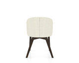 Canadel Downtown Point Dining Chair in Davy's Grey, TW Fabric, back view