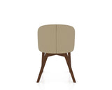 Canadel Downtown Point Dining Chair in Cognac Washed, XY Faux Leather, back view