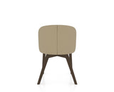 Canadel Downtown Point Dining Chair in Hazelnut Washed, XY Faux Leather, back view