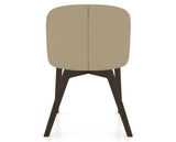 Canadel Downtown Point Dining Chair in Davy's Grey, XY Faux Leather, back view