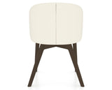 Canadel Downtown Point Dining Chair in Hazelnut Washed, YJ Faux Leather, back view