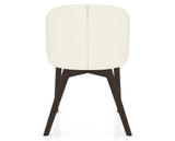 Canadel Downtown Point Dining Chair in Davy's Grey, YJ Faux Leather, back view