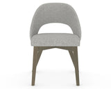 Canadel Downtown Curv Dining Chair in Shadow, 7C Fabric, front view