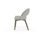 Canadel Downtown Curv Dining Chair in Shadow, 7C Fabric, side view