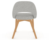 Canadel Downtown Curv Dining Chair in Caramel Washed, 7C Fabric, back view