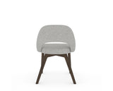 Canadel Downtown Curv Dining Chair in Hazelnut Washed, 7C Fabric, back view