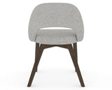 Canadel Downtown Curv Dining Chair in Hazelnut Washed, 7C Fabric, back view