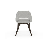 Canadel Downtown Curv Dining Chair in Davy's Grey, 7C Fabric, back view