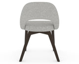 Canadel Downtown Curv Dining Chair in Davy's Grey, 7C Fabric, back view