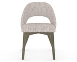 Canadel Downtown Curv Dining Chair in Shadow, FP Crypton®, front view