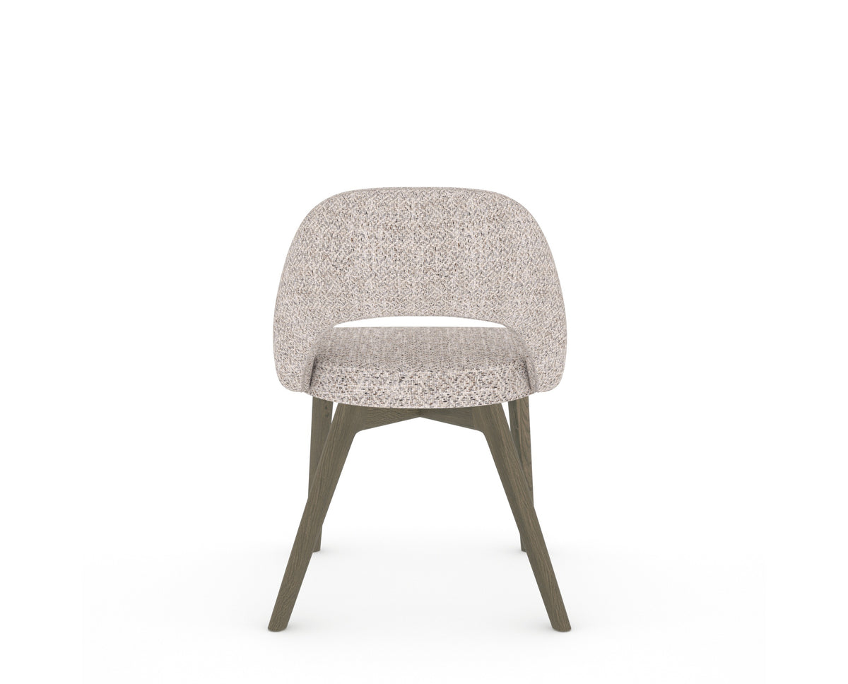 Canadel Downtown Curv Dining Chair in Shadow, FP Crypton®, back view