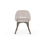 Canadel Downtown Curv Dining Chair in Shadow, FP Crypton®, back view