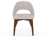 Canadel Downtown Curv Dining Chair in Cognac Washed, FP Crypton®, front view