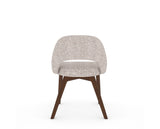 Canadel Downtown Curv Dining Chair in Cognac Washed, FP Crypton®, back view