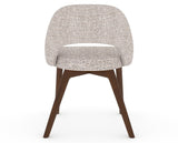 Canadel Downtown Curv Dining Chair in Cognac Washed, FP Crypton®, back view