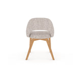 Canadel Downtown Curv Dining Chair in Caramel Washed, FP Crypton®, back view