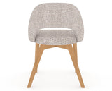 Canadel Downtown Curv Dining Chair in Caramel Washed, FP Crypton®, back view