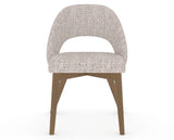 Canadel Downtown Curv Dining Chair in Pecan Washed, FP Crypton®, front view
