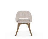 Canadel Downtown Curv Dining Chair in Pecan Washed, FP Crypton®, back view