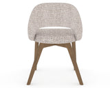 Canadel Downtown Curv Dining Chair in Pecan Washed, FP Crypton®, back view