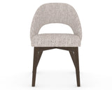 Canadel Downtown Curv Dining Chair in Hazelnut Washed, FP Crypton®, front view