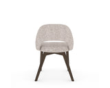Canadel Downtown Curv Dining Chair in Hazelnut Washed, FP Crypton®, back view
