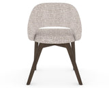 Canadel Downtown Curv Dining Chair in Hazelnut Washed, FP Crypton®, back view