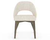 Canadel Downtown Curv Dining Chair in Shadow, FT InsideOut®, front view