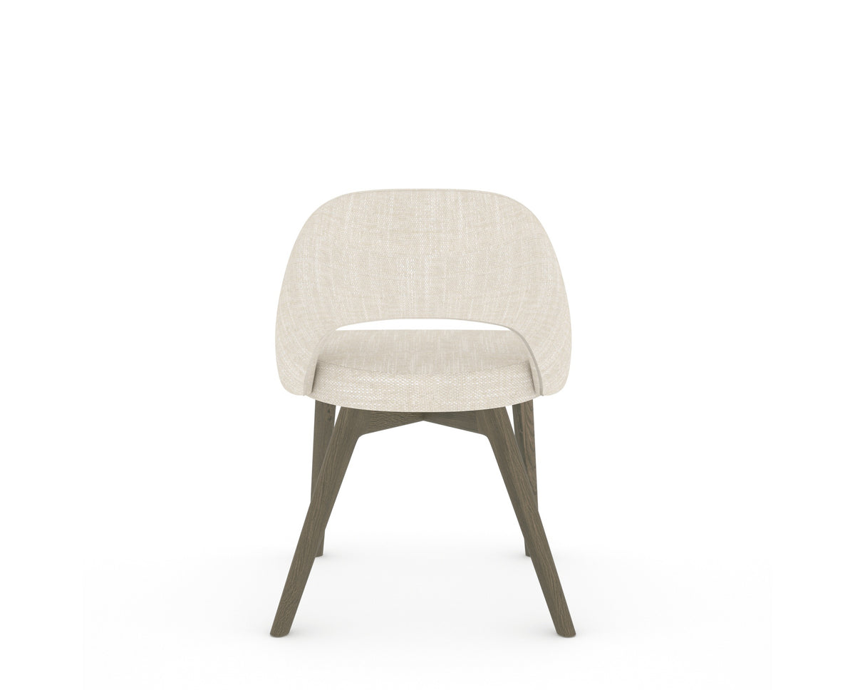 Canadel Downtown Curv Dining Chair in Shadow, FT InsideOut®, back view