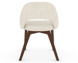 Canadel Downtown Curv Dining Chair in Cognac Washed, FT InsideOut®, back view