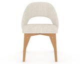 Canadel Downtown Curv Dining Chair in Caramel Washed, FT InsideOut®, front view