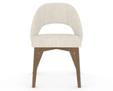 Canadel Downtown Curv Dining Chair in Pecan Washed, FT InsideOut®, front view