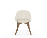 Canadel Downtown Curv Dining Chair in Pecan Washed, FT InsideOut®, back view