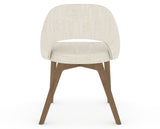 Canadel Downtown Curv Dining Chair in Pecan Washed, FT InsideOut®, back view