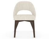Canadel Downtown Curv Dining Chair in Hazelnut Washed, FT InsideOut®, front view