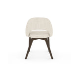 Canadel Downtown Curv Dining Chair in Hazelnut Washed, FT InsideOut®, back view