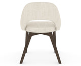 Canadel Downtown Curv Dining Chair in Hazelnut Washed, FT InsideOut®, back view