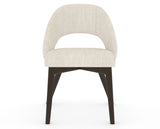 Canadel Downtown Curv Dining Chair in Davy's Grey, FT InsideOut®, front view