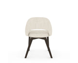 Canadel Downtown Curv Dining Chair in Davy's Grey, FT InsideOut®, back view