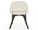 Canadel Downtown Curv Dining Chair in Davy's Grey, FT InsideOut®, back view